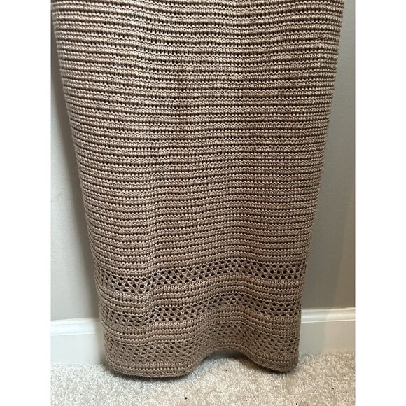 INC International Concepts Jeannie Mai Crochet Summer Maxi Bodycon Dress Medium - Picture 6 of 11